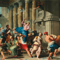 La cacciata dei profanatori dal tempio - Giovanni Paolo Panini
