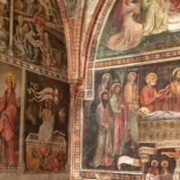 Gli affreschi della cappella - foto Meneghelli