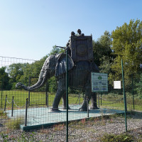 Il monumento all’elefante a ricordo della battaglia del Trebbia